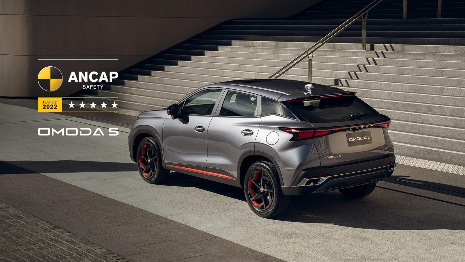 Chery’s OMODA 5 Receives Five-Star ANCAP Rating